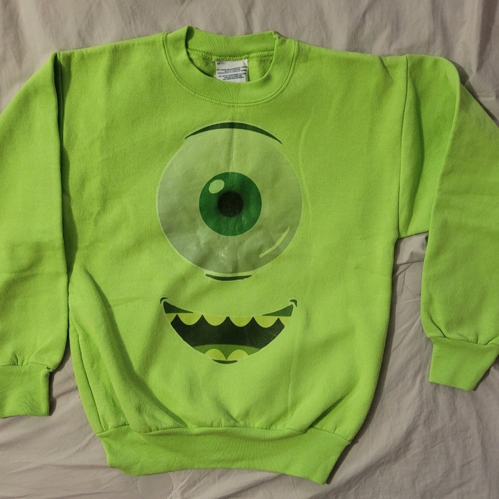 Mike Wazowski from Disney's Monsters, Inc. - Green Monster Eye Sweatshirt